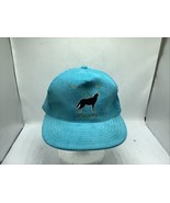 VINTAGE Alaska Wolf Hat Cap Blue Adjustable  Ballcap Embroidered - $21.71 CAD