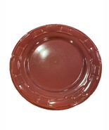 Longaberger Pottery Woven Traditions Dinner Plate Wine 10.25&quot; - $296.57 MXN