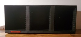 Vintage Laserline 36 CD Compact Disc Plastic Storage Holder Black Wall Mount - £27.62 GBP