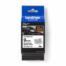 Brother Genuine TZEFX221 9mm (0.35in) Black Print on White P-Touch Flexi... - $23.73