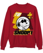 Hybrid Apparel Snoopy Yellow Check Men&#39;s Graphic Sweatshirt - £13.46 GBP