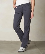 New NWT Womens Prana Pants Halle 2 Dark Gray Coal Zip Pockets UPF 50 Convertible - £116.54 GBP