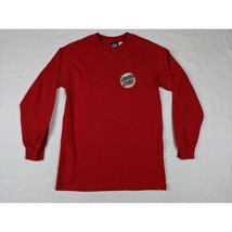 Santa Cruz Red Long Sleeve T-Shirt Small 100% Cotton Skateboard Logo - £11.80 GBP