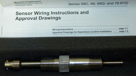 NIB ROSEMOUNT SERIES 78 RTD SENSOR, 078N11N00N020F1, SRL7001-8-4P-MOD3 - $150.00