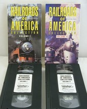 Railroads of America Volumes 1 &amp; 2 VHS Tapes 1995 - £9.47 GBP