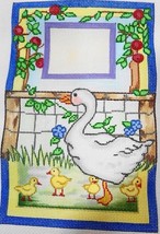 Duck Needlepoint Canvas Room Sign Ducklings Outdoors Window 5 1/4 x 8&quot; 1... - £14.18 GBP