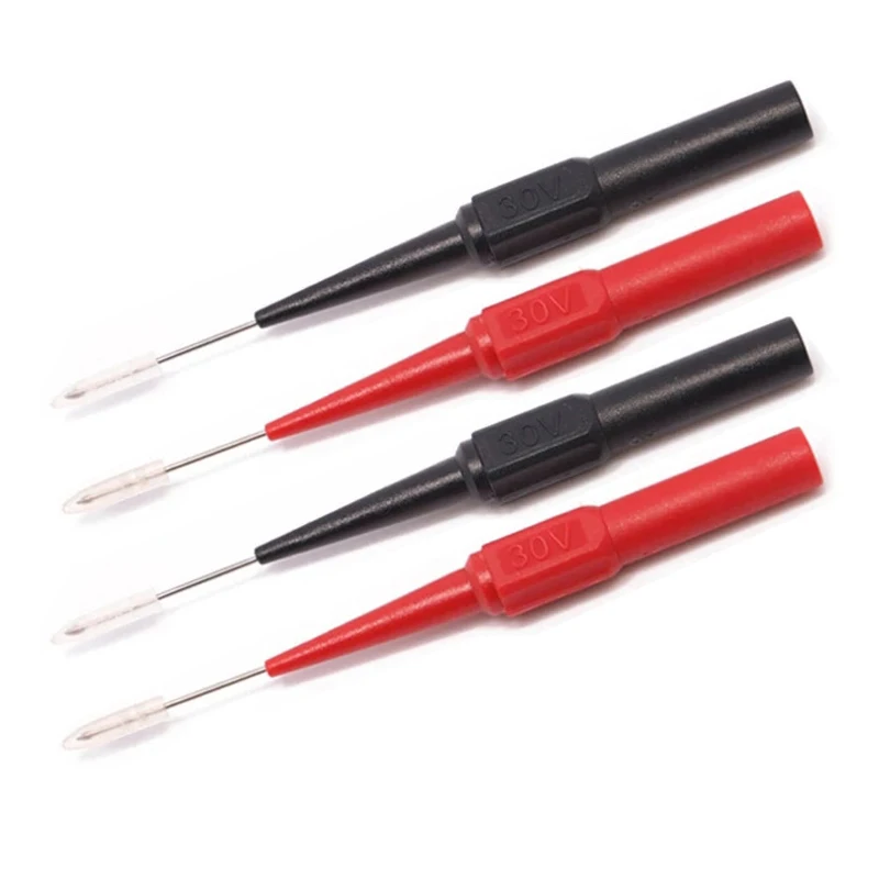 1/4Pcs Mixed Car Multimeter Test Lead Extention Back Piercing Needle Tip Probes  - £77.38 GBP