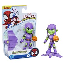 Spidey and His Amazing Friends Marvel Green Goblin Hero Figure, 4-Inch Scale Act - £20.49 GBP