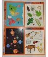 Puzzle Patch Tray Lot Leaves Planets Instruments Map Age 3-7 - £23.45 GBP