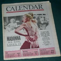 MADONNA CALENDAR NEWSPAPER SUPPLEMENT VINTAGE 1991 - $34.99