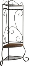 Pewter 6-Hook Corner Hall Tree Coat Rack With Bench And Shoe Storage Fro... - $155.93