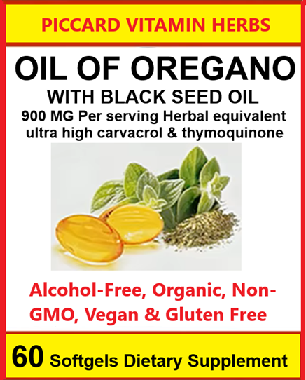 Oil of Oregano Softgels,2 in 1 900 mg Oil of Oregano with Black Seed Oil... - $9.85