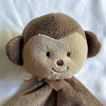 Carters Precious Firsts Brown Monkey Security Blanket Lovey Rattle Baby 13 X 13” - £10.83 GBP