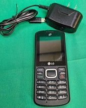 LG 328BG / LG328BG TracFone Black and Gray Cellular Candybar Prepay Cell... - £9.89 GBP