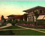 Hotel El Mirasol Bungalows Santa Barbara CA Hand Colored Albertype Postc... - £9.51 GBP