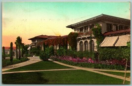 Hotel El Mirasol Bungalows Santa Barbara CA Hand Colored Albertype Postcard J9 - £11.78 GBP