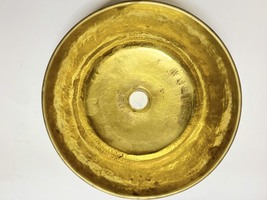 Cylindrical Brass Vessel Sink - Basin Studded With Wood and White Resin - $400.00