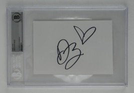 Drew Barrymore Signed Slabbed 4x6 Index Card Cut E.T. Autographed Becket... - £96.74 GBP