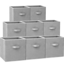 Storage Cubes, S (Set Of 8), Fabric Collapsible Storage Bins With Dual Handles,  - £39.95 GBP