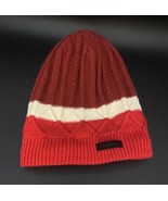 Columbia Unisex Red Tobaggan Beanie Cap Ski Winter Carson Pass - $24.74