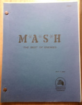 Mash: Best Of Enemies Original 1980 Television Shooting Script By Sheldon Bull - £79.13 GBP