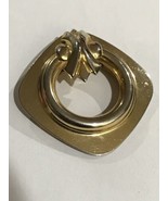 Vintage Scarf Clip buckle Gold Tone - £11.79 GBP