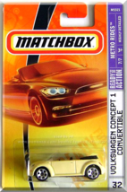 Matchbox - Volkswagen Concept 1 Convertible: Metro Rides #7/7 (2008) *Ye... - $3.50