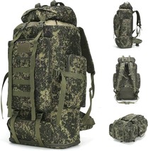 The 70L/100L Molle Rucksack Large Daypack For Traveling Is Waterproof Ca... - £46.13 GBP
