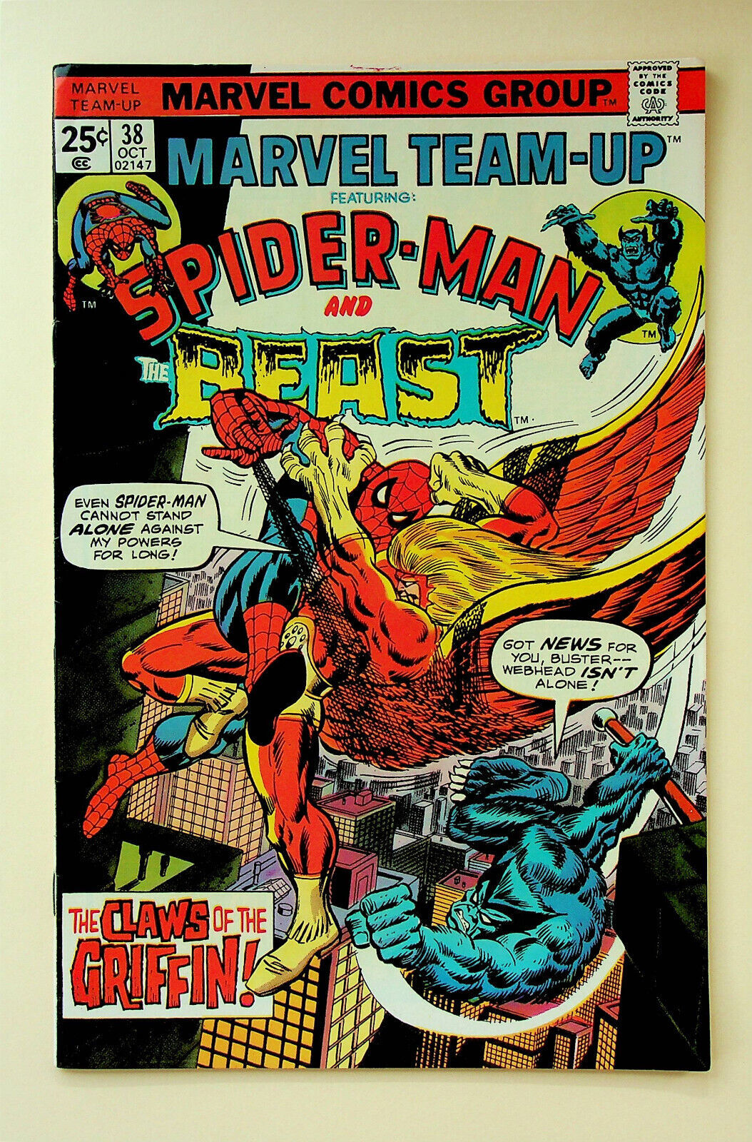 Primary image for Marvel Team-Up #38 Spider-Man and Beast (Oct 1975, Marvel) - Very Fine