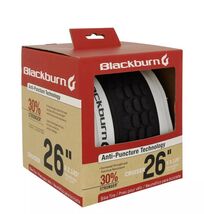 BLACKBURN 26" CRUISER BIKE TIRE, 26 X 2.125 - BLACK/WHITE NEW - $23.73