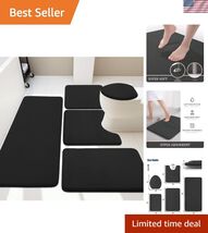 Bathroom Rug Set 5 Piece, Memory Foam Bath Mat Set, Super Absorbent Bath... - $122.91