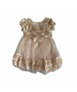 Nannette Baby Formal Rose Champaign Dress Size 18 Months - $33.95 CAD