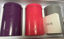 Christian Dior novelty Birthday gift can Set Of 3 Purple Pink Gray vip gift - £45.99 GBP