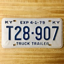 1979 United States Kentucky EXP 4-1-79 Truck Trailer License Plate T28-907 - €10,31 EUR
