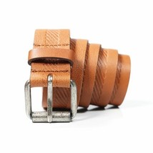 Billabong Men&#39;s Brown Buffalo Leather Belt (S07) - £11.19 GBP