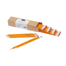 Amazon Basics Woodcased Classroom #2 Pencils with Erasers, Pre-sharpened, HB Lea - £12.01 GBP