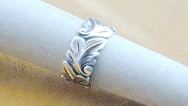 Beautiful Vintage Ned Bowman Sterling Leaves Ring 5.5 - $59.99