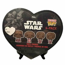 Star Wars Valentine Funko Pop Pocket Chocolate Bobble Head Figures 2024 Disney - $23.36