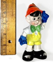 Vintage Walt Disney Pinocchio Hand Painted 5&quot; Salt Shaker (Circa 1940&#39;s) - $18.48