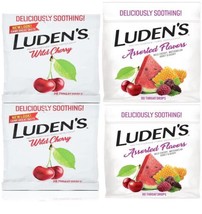 360 Luden&#39;s Throat Drops, Wild Cherry &amp; Assorted Flavors, 4/90 Lozenge Pks - £14.87 GBP