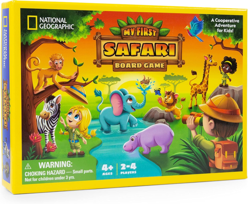 NATIONAL GEOGRAPHIC My First Safari Board Game for Kids 4-6 – Animal Gam... - $34.70