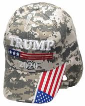 President Trump 2020 ACU Digital Camo USA On Bill Embroidered Cap CAP978CA Hat - £7.94 GBP