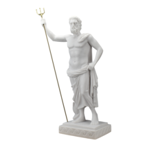 Large Neptune Poseidon of Melos Ancient Greek Roman God Sculpture Statue Copy - $279.57
