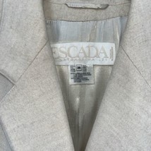 Escada by Margaretha Ley Women&#39;s Blazer Vintage Cream Wool Blend Size 36 / 8 - £102.06 GBP