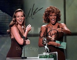 Whitney Houston &amp; Mariah Carey Signed Photo 8X10 Autographed Reprintpicture - £15.72 GBP
