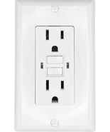 S801, Dual GFCI Outlet with Cover Plate, White, AC Electrical - $553.51 MXN