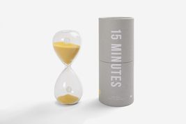 15 Minutes Timer: an Elegant Hourglass Sand Timer which Measures 15 Minu... - £24.91 GBP