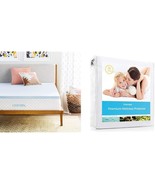 A 2 Inch Gel-Infused Memory Foam Mattress Topper And Premium Smooth Wate... - $100.97