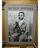 Muddy Waters Affiche Portrait Avec Guitar - $38.15 CAD