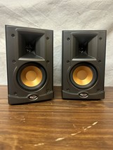 Klipsch RB-10 Black Bookshelf Speakers Matched Pair Audiophile + Grills - £95.38 GBP